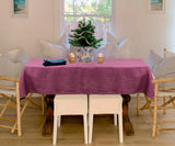 Plain Linen Rectangle Tablecloth