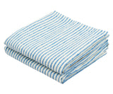 Blue Linen Kitchen Towels Set of 2