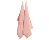 Red Linen Kitchen Towels Set of 2