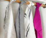 Magenta Pink Linen Dish Towels