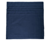 Navy Blue Cotton Placemats - Hemstitched