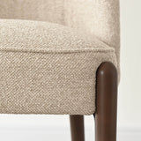 London Upholstered Solid Wood Full Back Dining Chair (Set of 2)