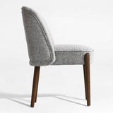 London Upholstered Solid Wood Full Back Dining Chair (Set of 2)