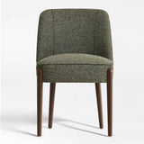 London Upholstered Solid Wood Full Back Dining Chair (Set of 2)