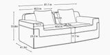 MARTHA 81" Loveseat