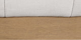Lucia Upholstered Bed - Stylish Linen Textured Fabric, Deep Channel Tufting & Solid Wood Base Design