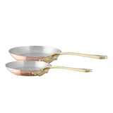 Mauviel M'Heritage M'150 B 2-Piece Copper Frying Pan Set With Brass Handles