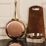 Mauviel M'Heritage M'150 B 10-Piece Copper Cookware Set With Brass Handles