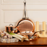 Mauviel M'Heritage M'150 S Copper Saute Pan With Cast Stainless Steel Handle
