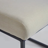 Mason 25" Modern Metal Frame Upholstered Counter Stool (Set of 2)