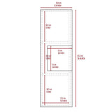 Tuhome Vanguard Medicine Cabinet with Three Spacious Shelves, Single-Door Enclosed Storage, Modern Wall-Mounted Bathroom Organizer for Toiletries, Medicines, Daily Essentials, and Contemporary Home Organization