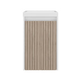 Syracuce Wall-Mounted Bathroom Vanity and Cabinet with Resin Sink, Compact Bathroom Storage Cabinet with One Door and 2 Interior Shelves