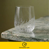 Flow Drinking Glasses, Set of 8, 13 oz and 19oz