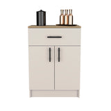 Tuhome Mayorca Multistorage Pantry Cabinet with Spacious Drawer, Double-Door Storage, Internal Tiered Shelves, Modern Home Kitchen Organizer for Small Appliances, Daily Essentials, and Functional Countertop Space