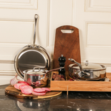 Mauviel M'COOK 5-Ply 2-Piece Frying Pan Set With Cast Stainless Steel Handles