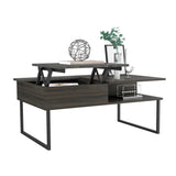 Tuhome Armin Lift-Top Coffee Table with One Shelf, Modern Design with Concealed Storage and Spacious Surface, Stylish and Practical Centerpiece for Living Room Organization and Décor