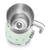 Milk frother Retro-style Pastel green Glossy