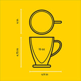 Declan Double Wall Glasses, 15 oz