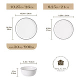 Mina 12 Piece Dinnerware Set