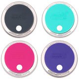 Silicone Straw Hole Tumbler with Stainless Steel Band for Mason Jars