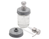 Satin / Brushed Finish Soap Pump Dispensers for Mason Jars