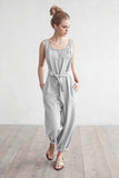 Light gray medium weight linen fabric (180 g/m2)