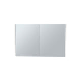 TUHOME Bouti 19.7-Inch High by 31.5-Inch Wide Double-Door Mirror Medicine Cabinet with Three Interior Shelves, Wall-Mounted Storage Organizer for Bathroom or Kitchen Essentials, Modern Space-Saving Cabinet Design