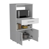 Worland Pantry Cabinet with Microwave Stand