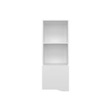 TUHOME Obregon 43-Inch Wall Cabinet with One Door and Two Open Shelves, Vertical Mounted Storage for Bathroom, Kitchen, Laundry or Garage, Compact Multi-Shelf Organizer for Toiletries, Supplies and Everyday Essentials