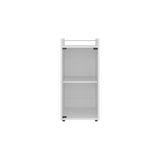 TUHOME Theba Minibar Cabinet with Two Doors, Open Center Shelf and Compact Modern Design, Functional Bar Storage Solution for Small Spaces, Ideal for Organizing Drinks, Glassware and Entertaining Essentials in Any Home