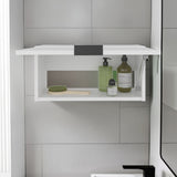 Elsah Pull-Up Door Wall Cabinet, Compact Kitchen, Garage, or Bathroom Storage Unit, Space-Efficient Design with Easy Access Pull-Up Door, Perfect for Storing Cleaning Supplies, Tools, and Toiletries