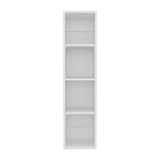 40" High Wall Cabinet, Vertical Wall-Mounted Storage Tower with 4 Spacious Shelves, Slim Bathroom Organizer for Toiletries & Towels, Space-Saving Modern Cabinet, Easy Assembly