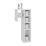 Lodi Freestanding Toilet Paper Cabinet with Slim Vertical Design and Storage Compartment, Compact Bathroom Organizer with Enclosed Space and Top Shelf for Toilet Paper Rolls and Small Toiletries