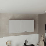 Zurich Wall Cabinet with Bardolino Finish, Double Door, One Shelf for Kitchen, Living Room, or Bathroom Storage, Space-Saving, Easy Installation, Durable Engineered Wood