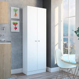 Lombardi Tall Cabinet with Five Drawers, Kitchen Pantry