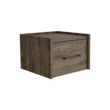 TUHOME Boa Floating Nightstand with Wall-Mounted Design, Spacious Storage Drawer, Upper Display Surface and Sleek Contemporary Profile Offering Modern Bedroom Organization and Durable Engineered Wood Construction