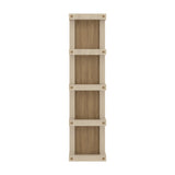 TUHOME Arlington Wall Towel Rack with Five Vertical Storage Tiers, Space-Saving Organizer for Bathroom Towels and Accessories, Modern Mounted Design Ideal for Small Bathrooms or Extra Storage in Contemporary Home Spaces