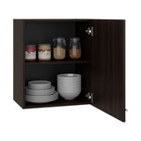 TUHOME Manchester 20-Inch Wall Cabinet with One Door and Two Interior Shelves, Space-Saving Mounted Storage Solution for Bathroom, Kitchen, Laundry or Garage Organization, Compact Vertical Cabinet for Everyday Home Essentials