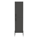 TUHOME Hagi 71-Inch Tall Linen Cabinet with Four-Tier Adjustable Shelves, Shaker-Style Double Door Design and Slim Space-Saving Profile, Modern Vertical Storage Solution for Bathrooms, Hallways or Multipurpose Home Areas