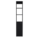 Parks Linen Bathroom Storage Cabinet with One Door and Six Shelves, Tall Freestanding Organizer for Bathroom, Living Room or Kitchen, Multi-Purpose Slim Storage Tower for Towels, Toiletries, Pantry Items and Household Organization