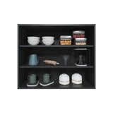 TUHOME Wally 36" Wide x 30" High 3-Tier Open Wall Cabinet, Modern Wall Shelf and Storage Organizer for Bedroom, Office, Living Room or Garage, Deep Cube Shelf System for Decor Display and Everyday Home Organization