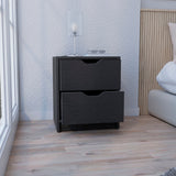 Basilea 2 Drawers Nightstand, Pull Out System