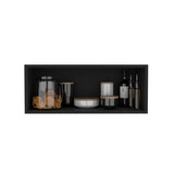 TUHOME Wally 30-Inch Wide Open Wall Cabinet, Cube Wall Shelf for Bedroom, Office, Living Room or Garage, Modern Mounted Storage Cabinet with 12-Inch Height, Deep Display Shelf for Decor and Everyday Organization