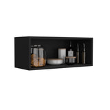 TUHOME Wally 30-Inch Wide Open Wall Cabinet, Cube Wall Shelf for Bedroom, Office, Living Room or Garage, Modern Mounted Storage Cabinet with 12-Inch Height, Deep Display Shelf for Decor and Everyday Organization