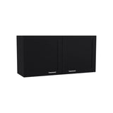 Zurich Wall Cabinet with Bardolino Finish, Double Door, One Shelf for Kitchen, Living Room, or Bathroom Storage, Space-Saving, Easy Installation, Durable Engineered Wood