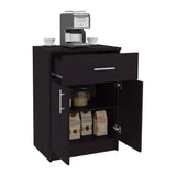 TUHOME Mayorca Multistorage Pantry Cabinet with One Drawer, Two Interior Shelves and Spacious Top Surface, Compact Kitchen Storage Organizer for Small Appliances, Supplies and Everyday Cooking Essentials