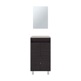 Brady Wall-Mounted Storage Cabinet for Bathroom Environments Featuring Integrated Mirror Door Face and Optimized Interior Organization with Two Shelves for Compact Functionality