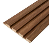 Modern MDF Wall Panel - Textured Surface for Noise Reduction, Honey Oak Finish, 0.71" Depth, 7.94" Width, 96.06" Height, Easy Installation