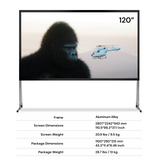 120''-200'' Outdoor Portable Fold Matte White Screen