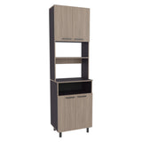 Otomo Pantry Cabinet with 5 Spacious Shelves and 4 Doors, Tall Freestanding Storage Unit for Kitchen Organization, Concealed and Open Storage for Small Appliances, Dinnerware, and Dry Goods